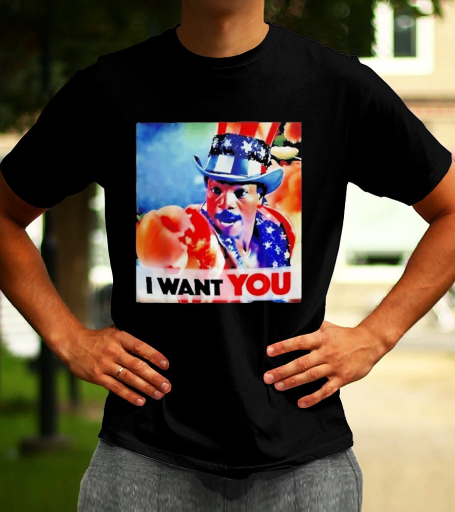 Apollo Creed I Want You Uncle Sam Rocky Meme T-Shirt