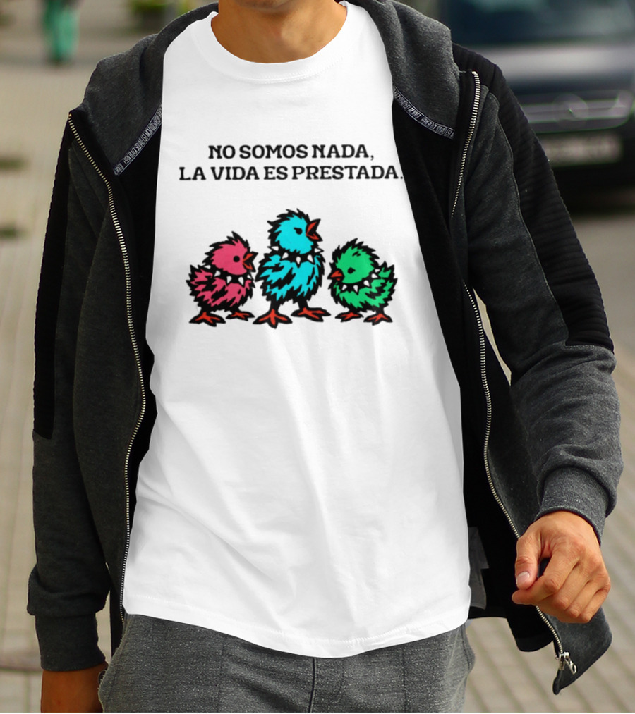 No Somos Nada La Vida Es Prestada Colorful Punk Chicks T-Shirt