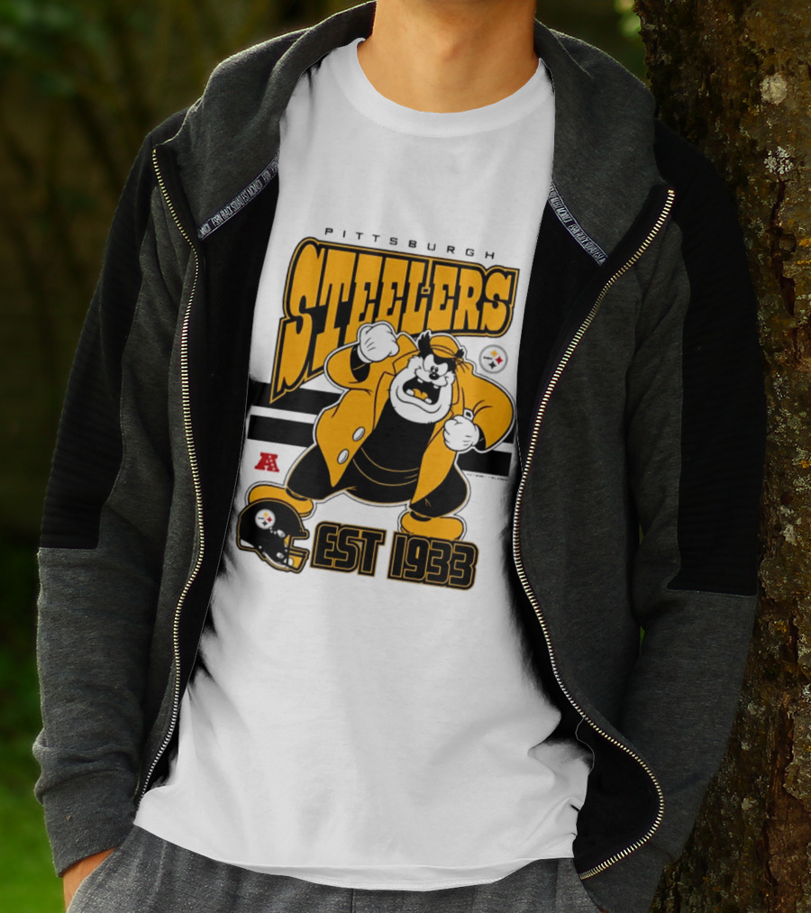 Pittsburgh Steelers Disney Pete EST 1933 NFL Collaboration T-Shirt
