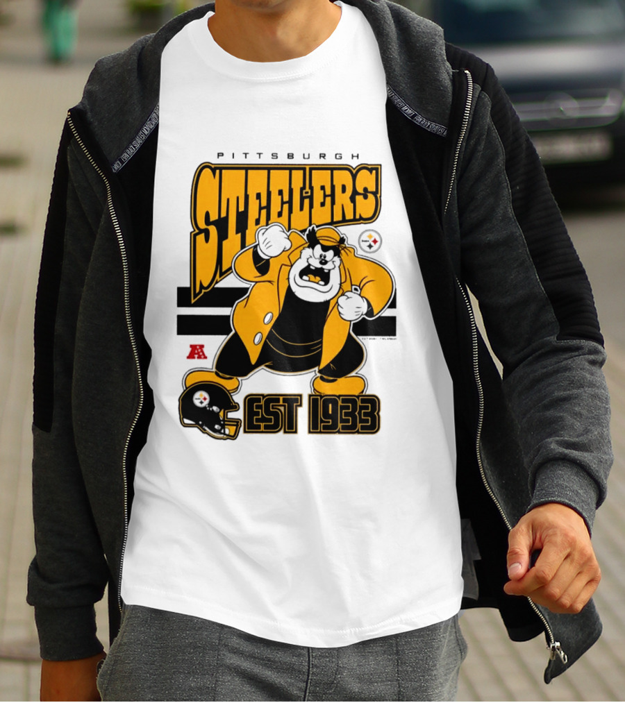 Pittsburgh Steelers Disney Pete EST 1933 NFL Collaboration T-Shirt