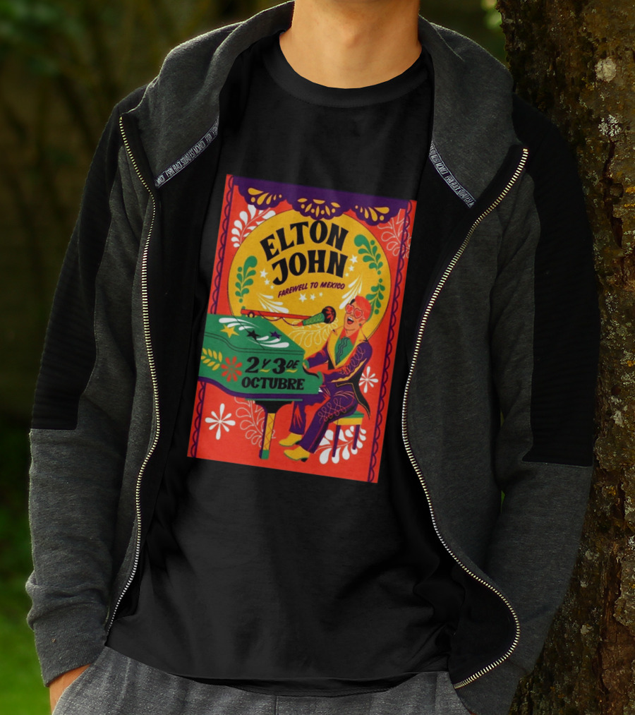 Elton John Farewell To Mexico October 2 Y 3 Event T-Shirt