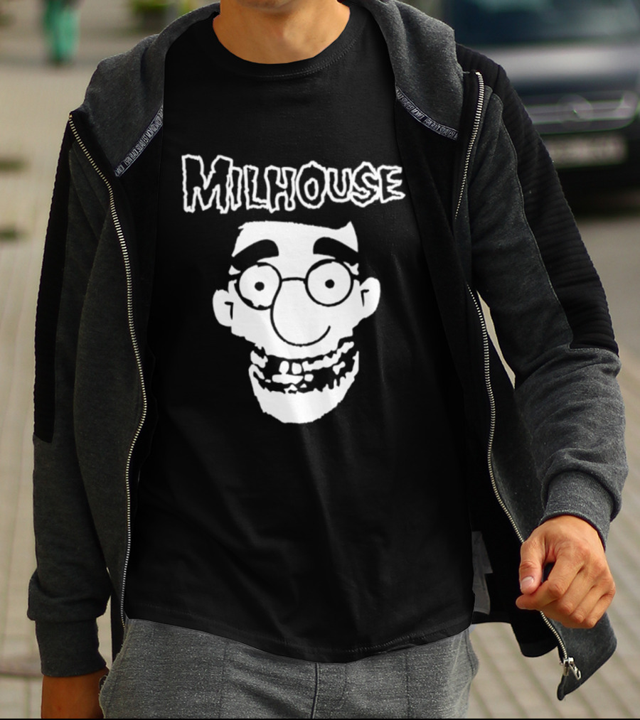 Milhouse Face The Simpsons Cartoon Animated Series T-Shirt