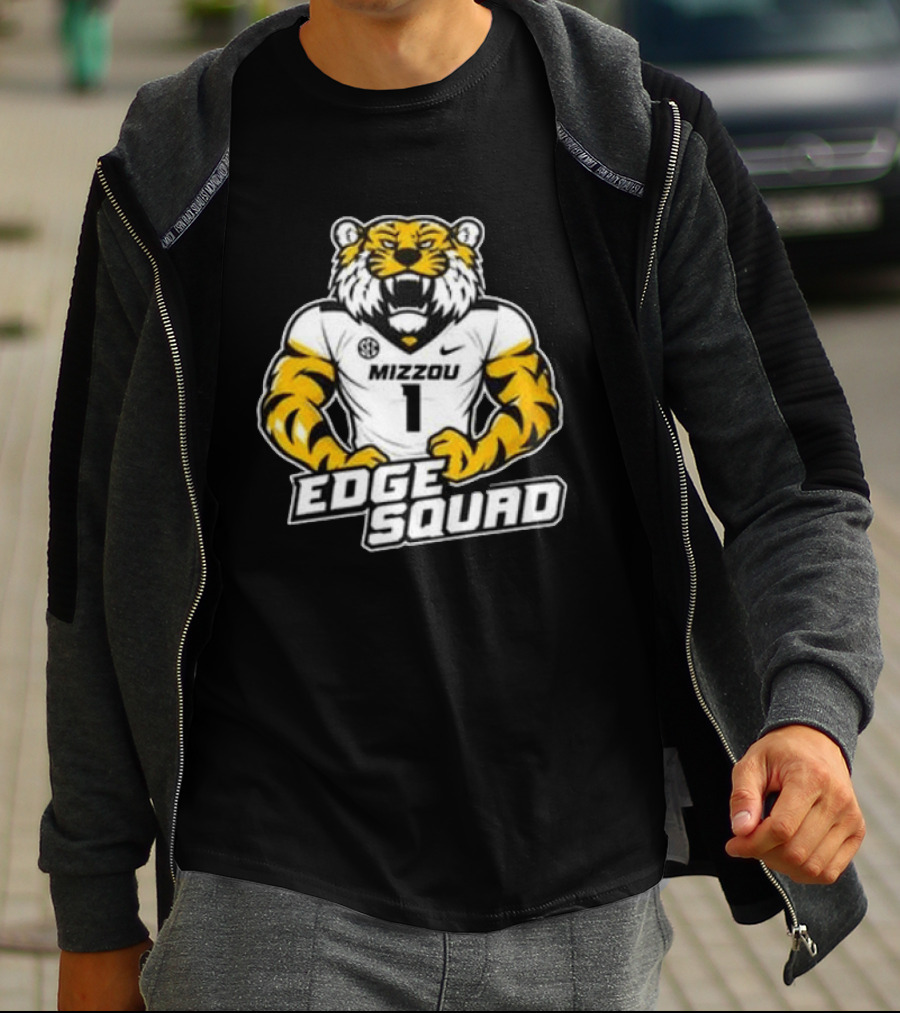 Mizzou Tigers Edge Squad 2026 Black Nike No.1 T-Shirt