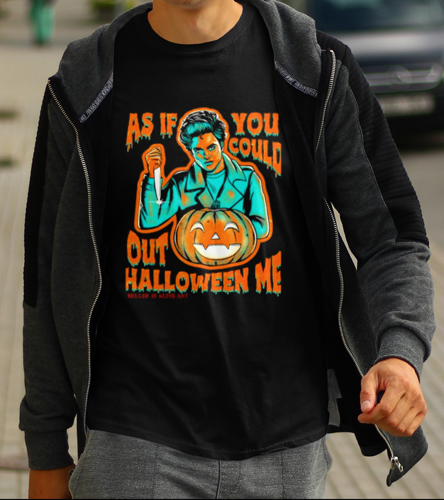 Robert Pattinson As If You Could Out Halloween Me Knife Pumpkin T-Shirt