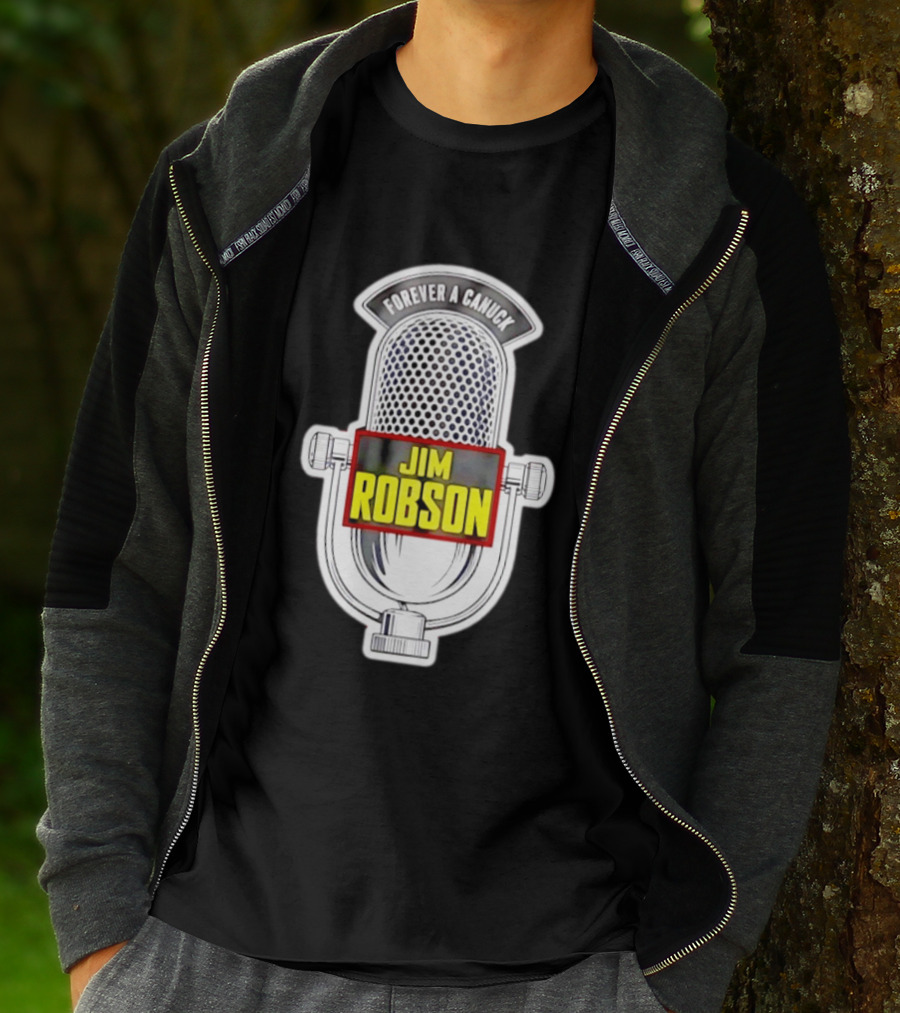 Jim Robson Forever A Canuck Microphone Vancouver Canucks T-Shirt