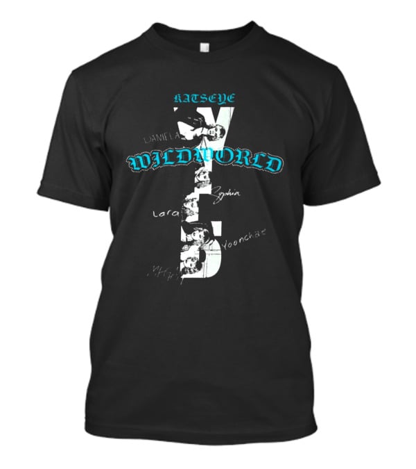 Katseye Wildworld Tour 2026 Black Routing Daniela Yoonchae Lara Sophia T-Shirt