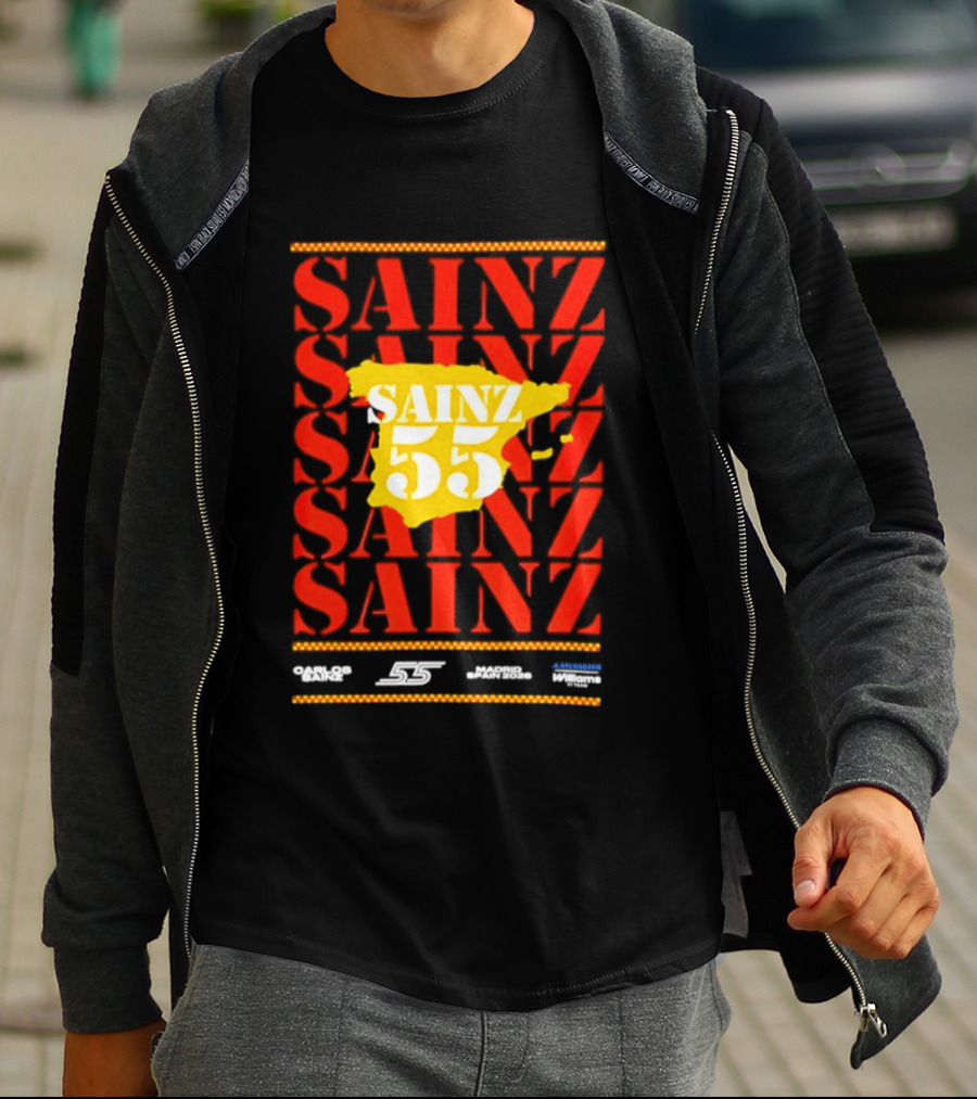Sainz 55 Atlassian Williams Madrid Race Team Carlos T-Shirt