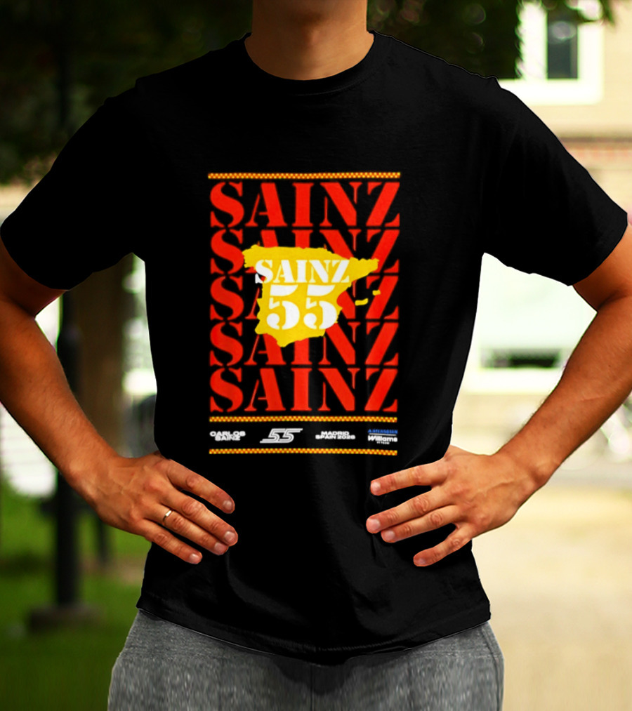 Sainz 55 Atlassian Williams Madrid Race Team Carlos T-Shirt