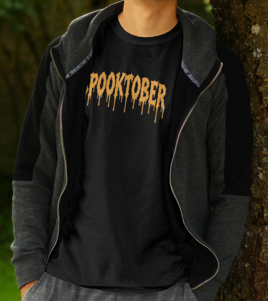 Spooktober Halloween October Spooky Season Dripping T-Shirt