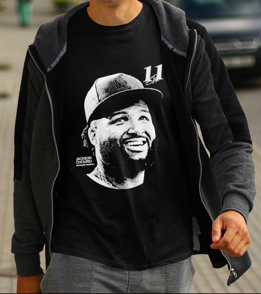 Jackson Chourio Milwaukee Brewers 11 Baseball Player Hat T-Shirt