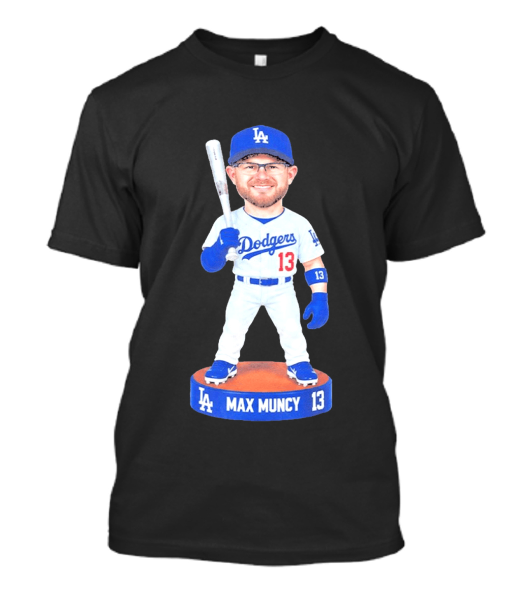 Los Angeles Dodgers Max Muncy 13 Bobblehead Statue T-Shirt
