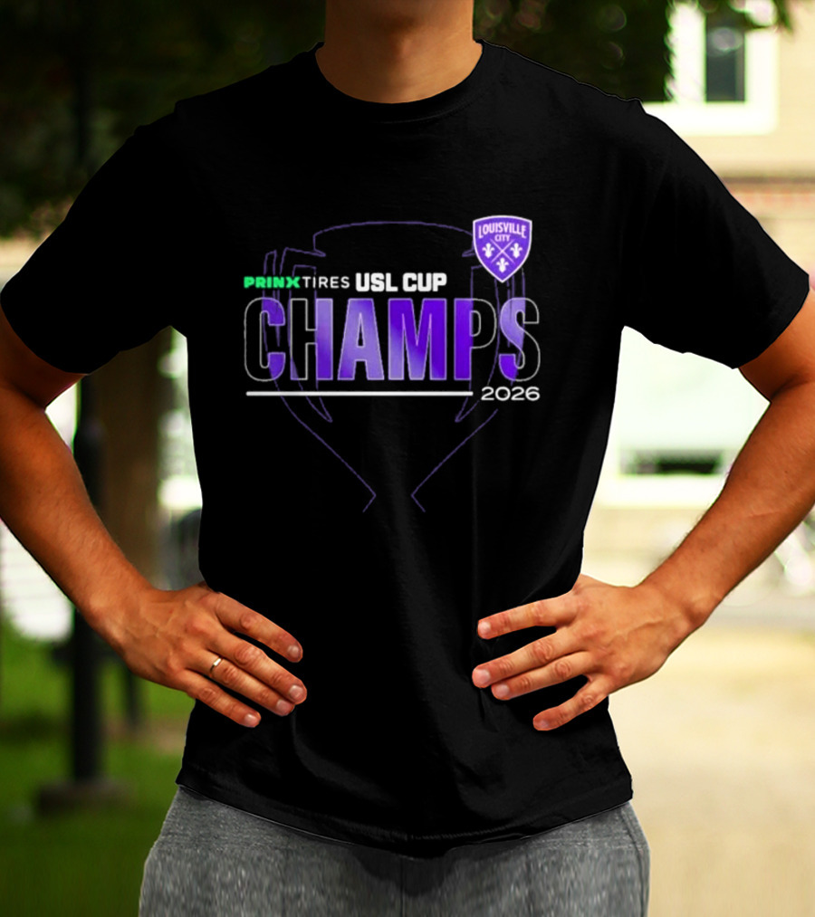 Louisville City FC Prinx Tires USL Cup Champions 2026 T-Shirt