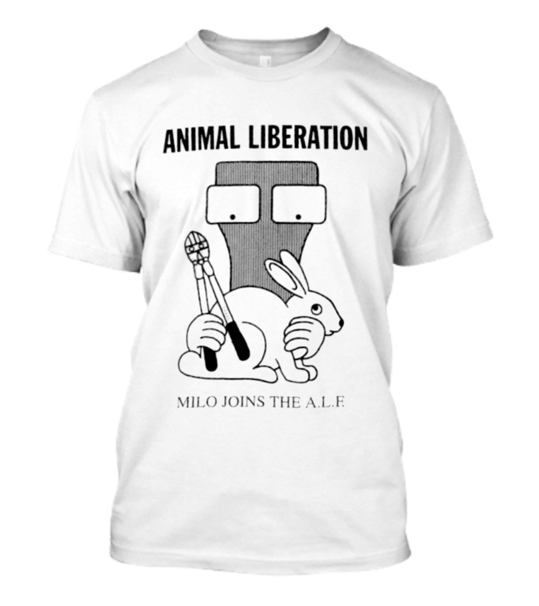 Animal Liberation Milo Joins The ALF Protecting Animals With Brush And Mask T-Shirt