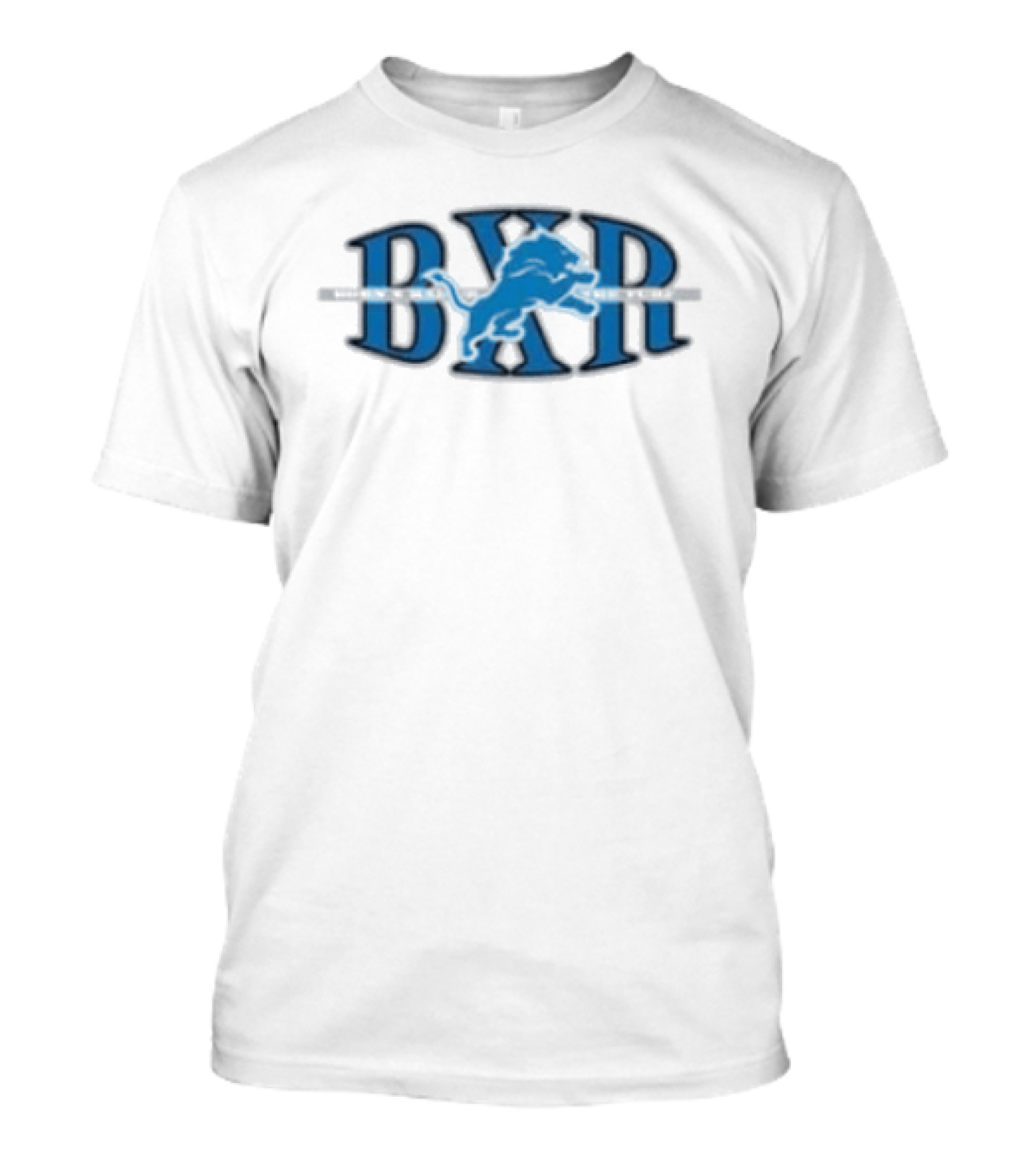 Detroit Lions BXR Born X Raised Block Letter T-Shirt