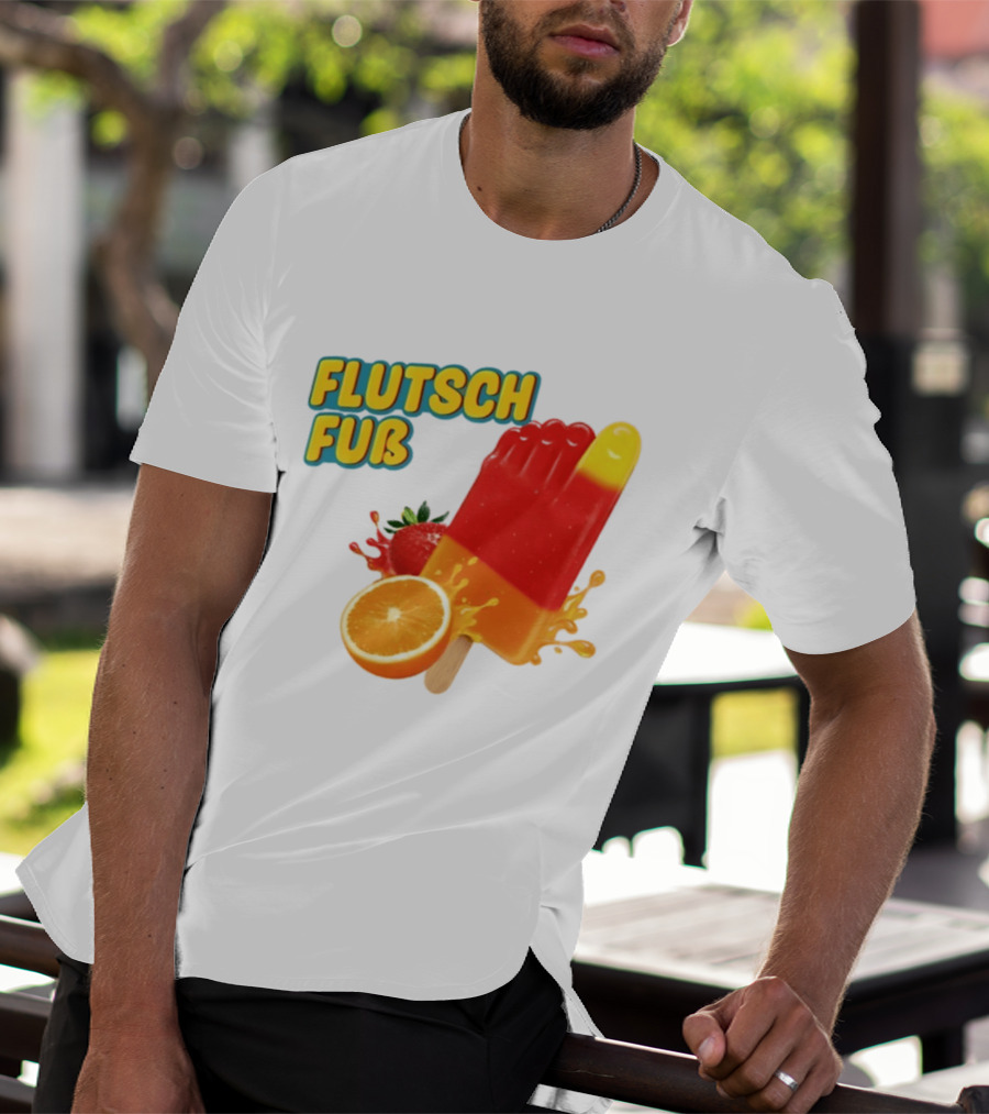 Flutsch Fub Popsicle Orange Strawberry Splash T-Shirt