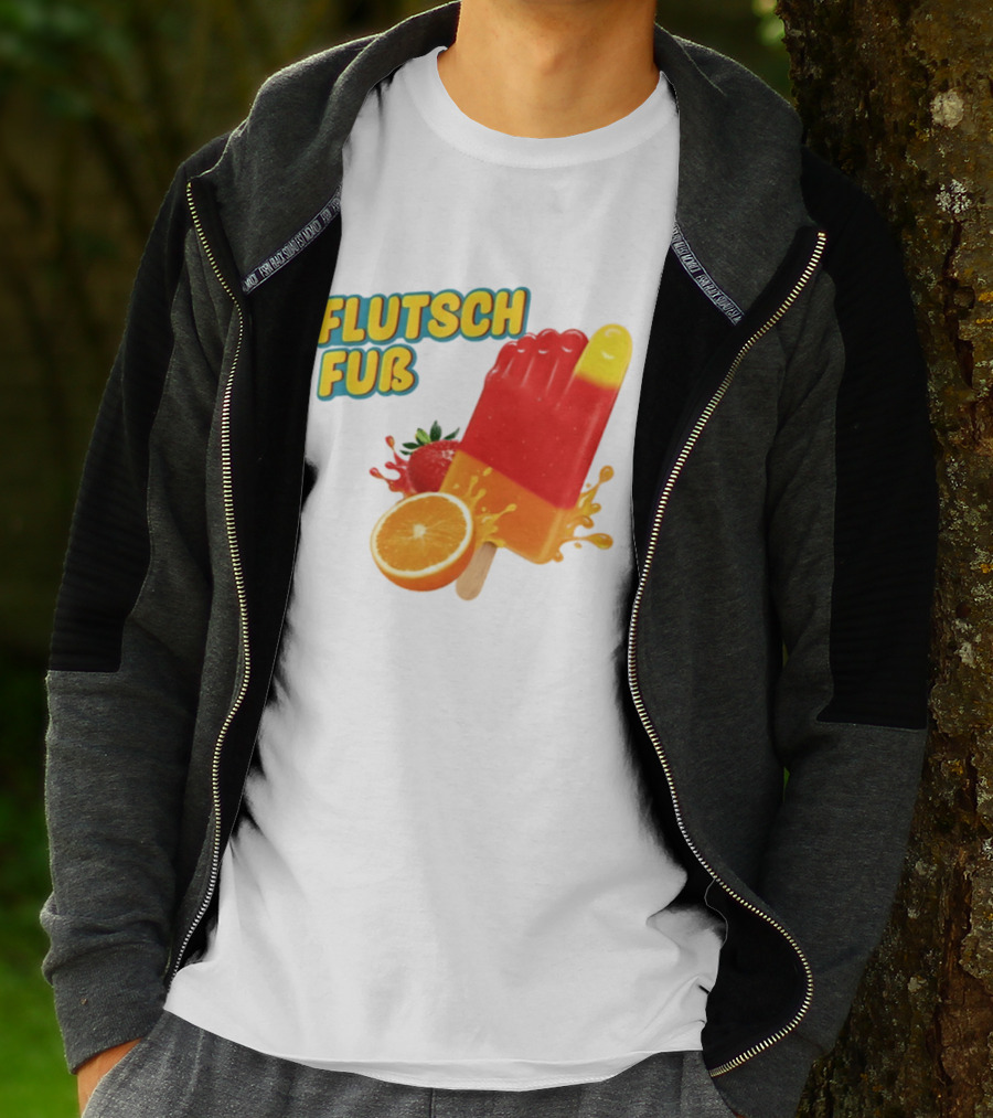 Flutsch Fub Popsicle Orange Strawberry Splash T-Shirt