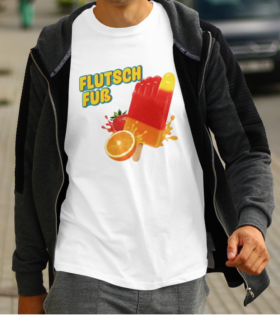 Flutsch Fub Popsicle Orange Strawberry Splash T-Shirt