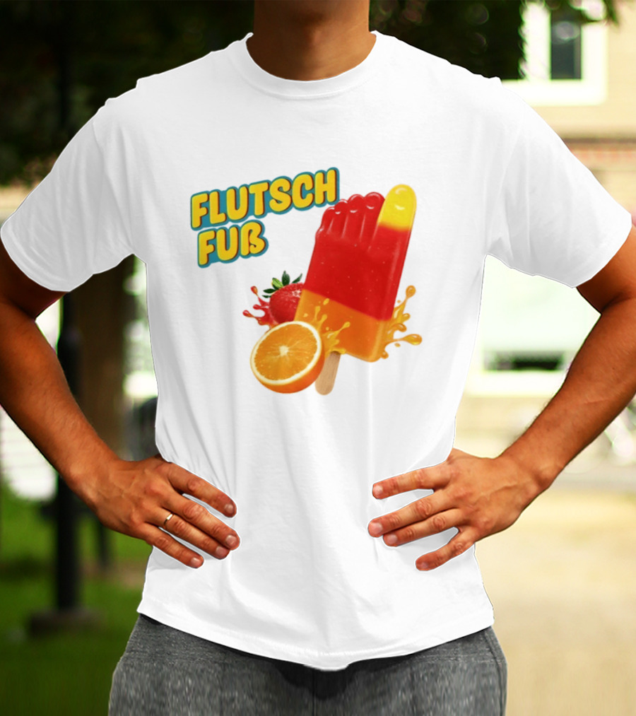 Flutsch Fub Popsicle Orange Strawberry Splash T-Shirt