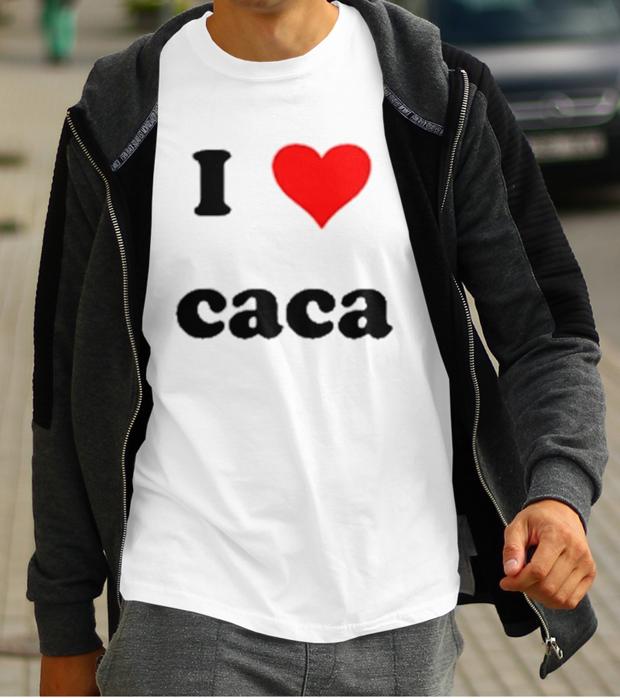 I Love Caca Original Classic Fun Playful T-Shirt
