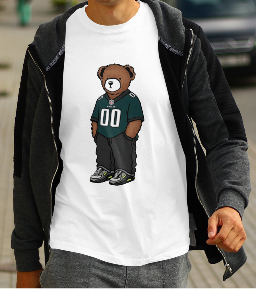 Philadelphia Eagles Teddy Bear London Games 2026 T-Shirt