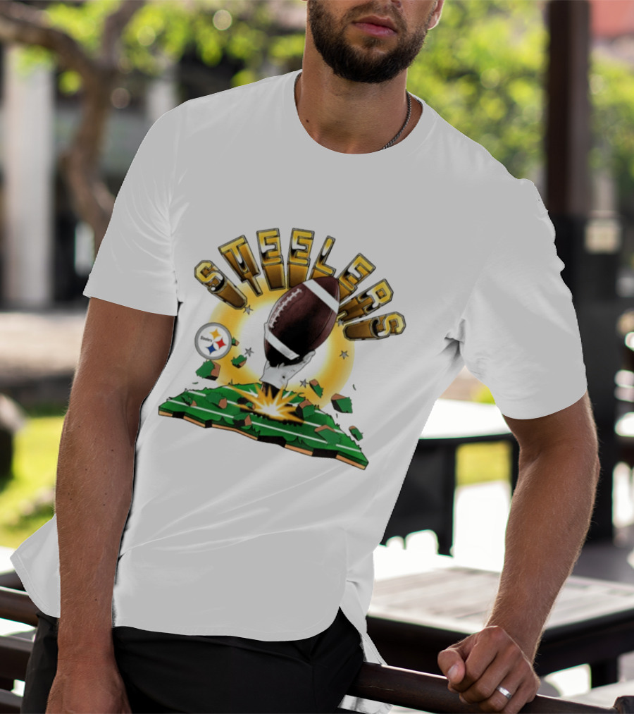 Pittsburgh Steelers Explode Football Clubhouse 2026 T-Shirt