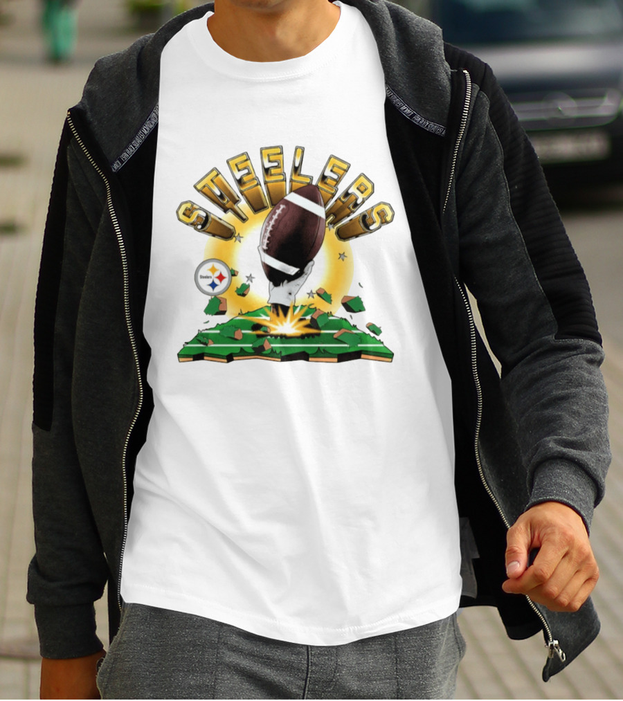 Pittsburgh Steelers Explode Football Clubhouse 2026 T-Shirt