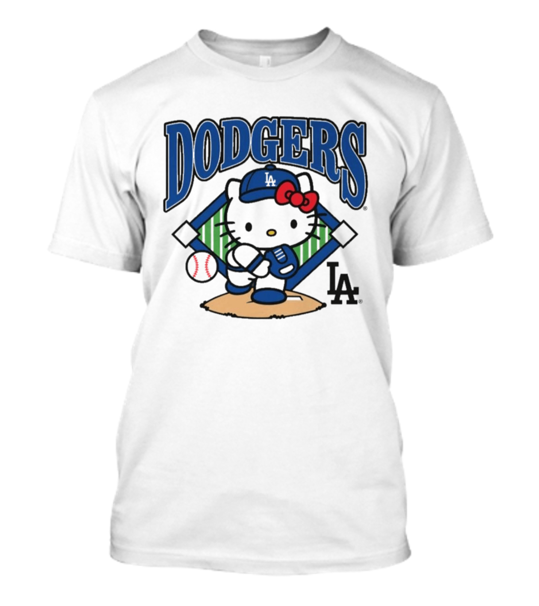 Dodgers Hello Kitty LA Baseball Homage T-Shirt