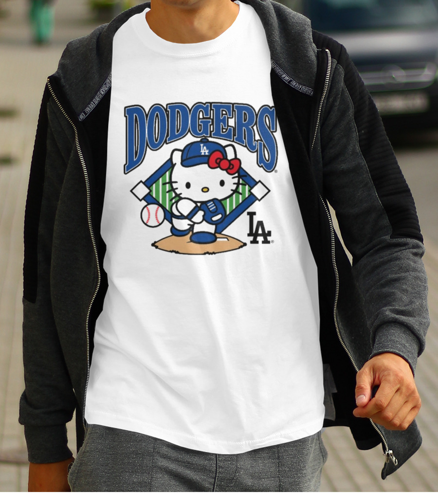 Dodgers Hello Kitty LA Baseball Homage T-Shirt
