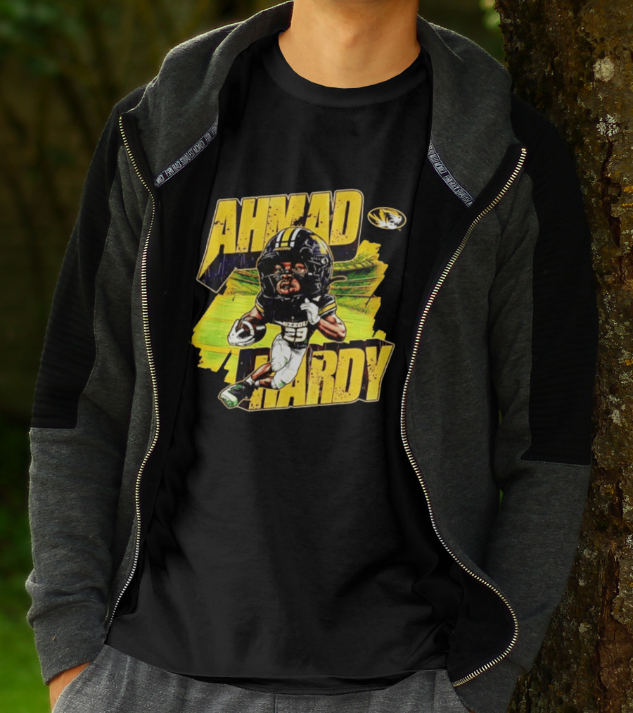 Missouri Tigers Football Ahmad Hardy NCAA Caricature T-Shirt