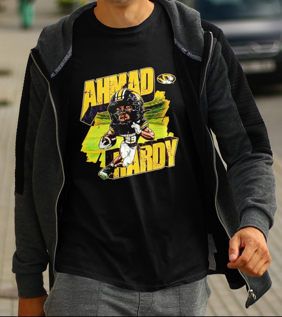 Missouri Tigers Football Ahmad Hardy NCAA Caricature T-Shirt