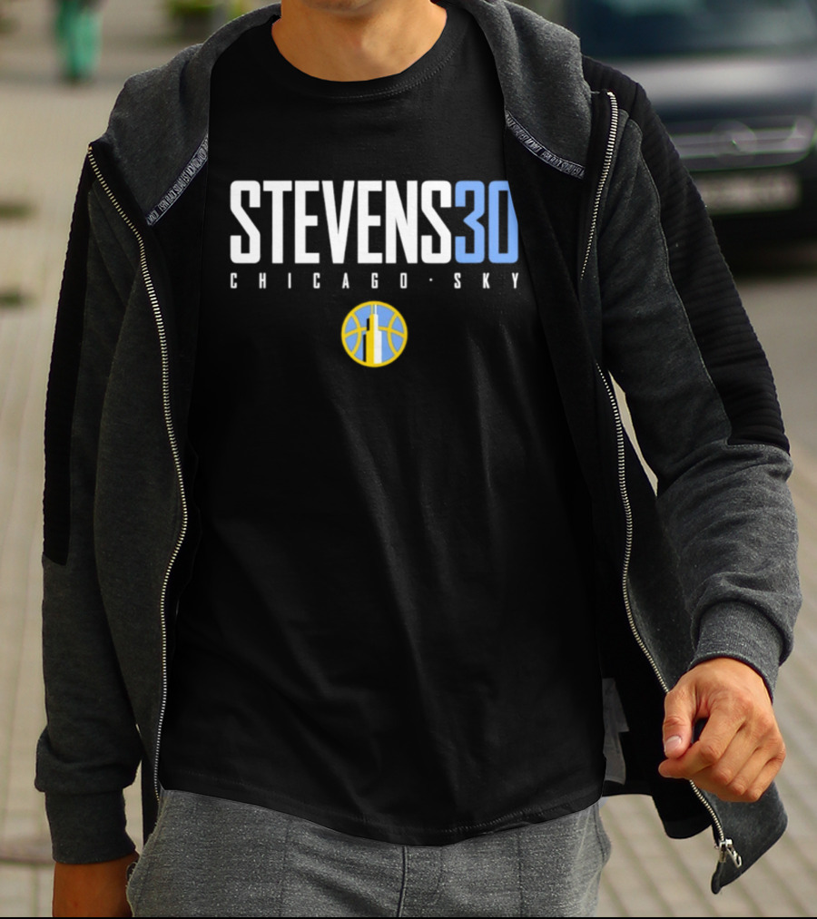 Azura Stevens 30 Chicago Sky WNBA Basketball T-Shirt