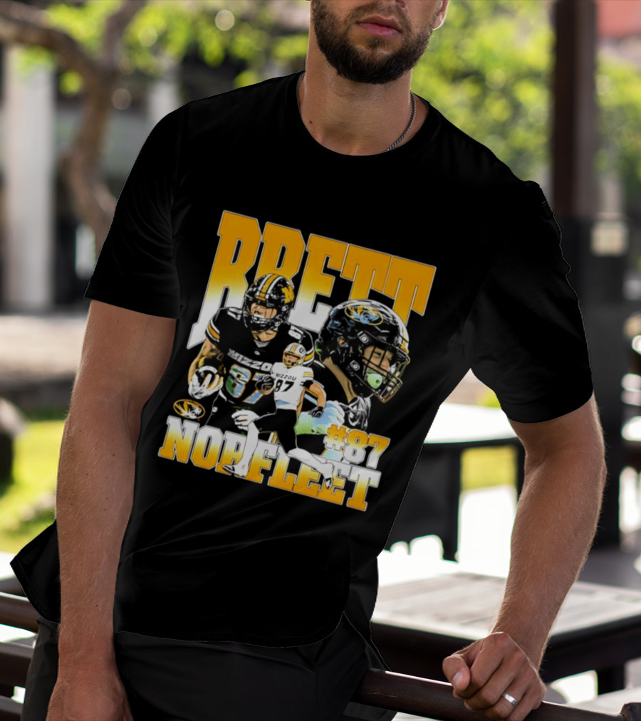 Brett Norfleet #87 Missouri Tigers Football NCAA T-Shirt