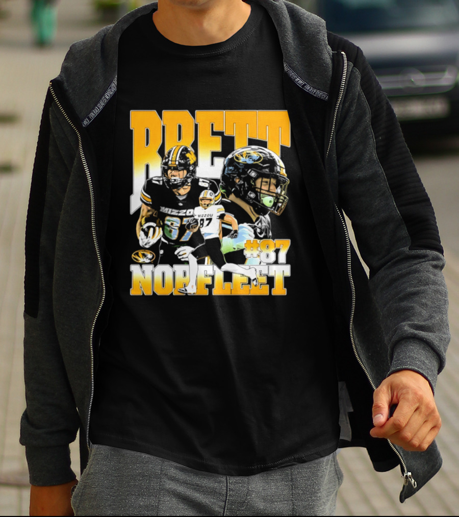 Brett Norfleet #87 Missouri Tigers Football NCAA T-Shirt