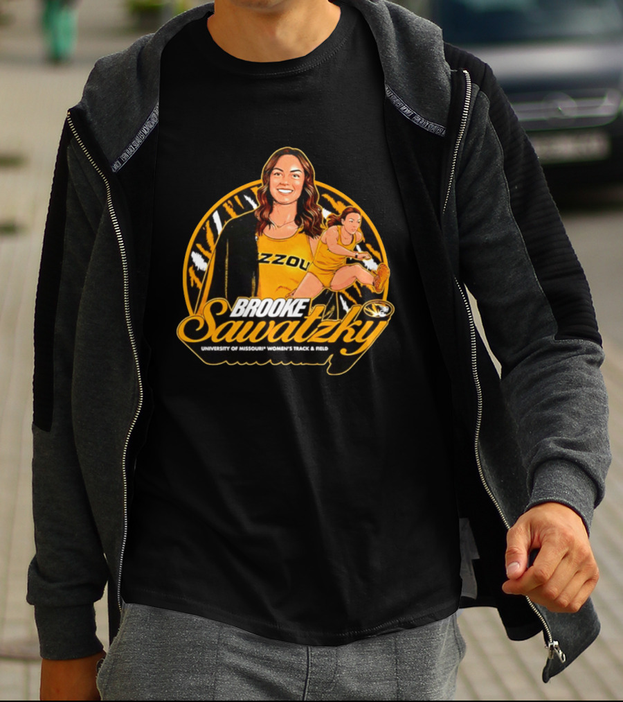 Brooke Sawatzky University Of Missouri Women's Track & Field NCAA Mizzou Tigers T-Shirt
