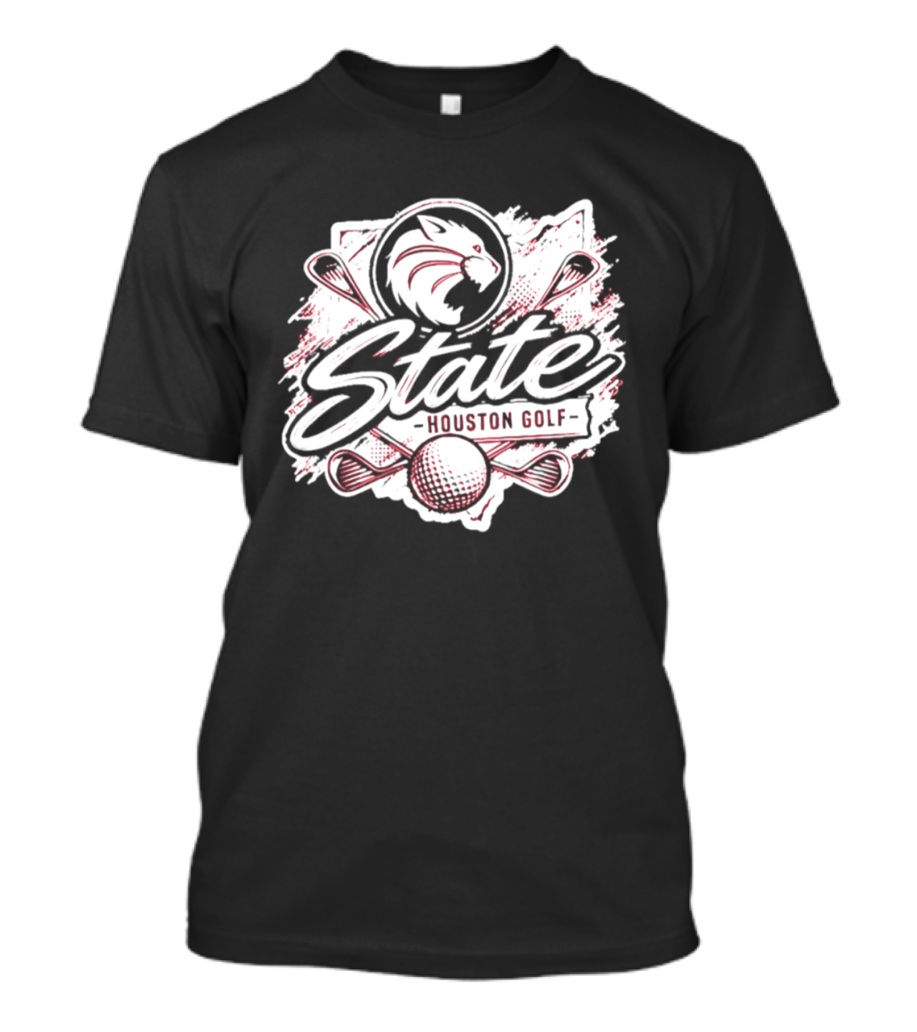 Houston State Golf Team 2026 Wildcats Lacrosse And Golf Clubs Combination T-Shirt