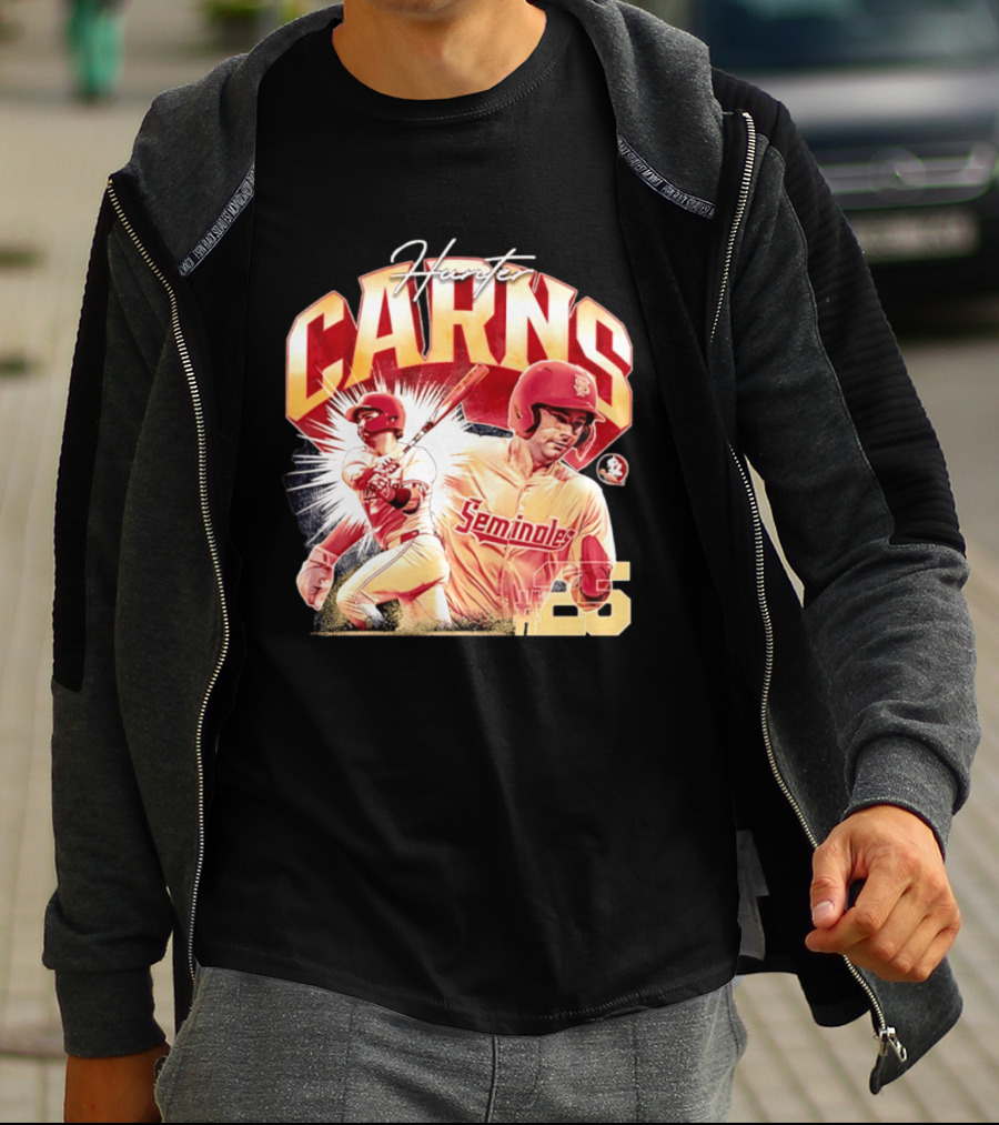 Hunter Carns Seminoles Baseball Florida State NCAA Player 25 T-Shirt