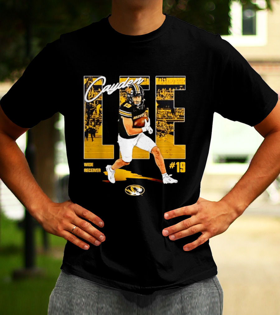 Cayden Lee Missouri Tigers Football Wide Receiver #19 NCAA T-Shirt