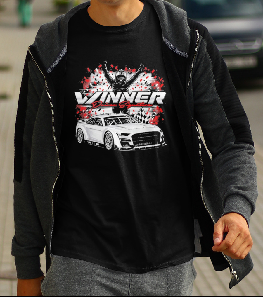 Chase Briscoe Winner South Point 400 Race Car Champion Celebration T-Shirt