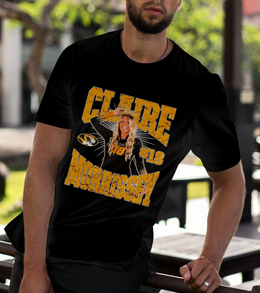 Claire Morrissey Missouri Tigers Volleyball #18 NCAA T-Shirt