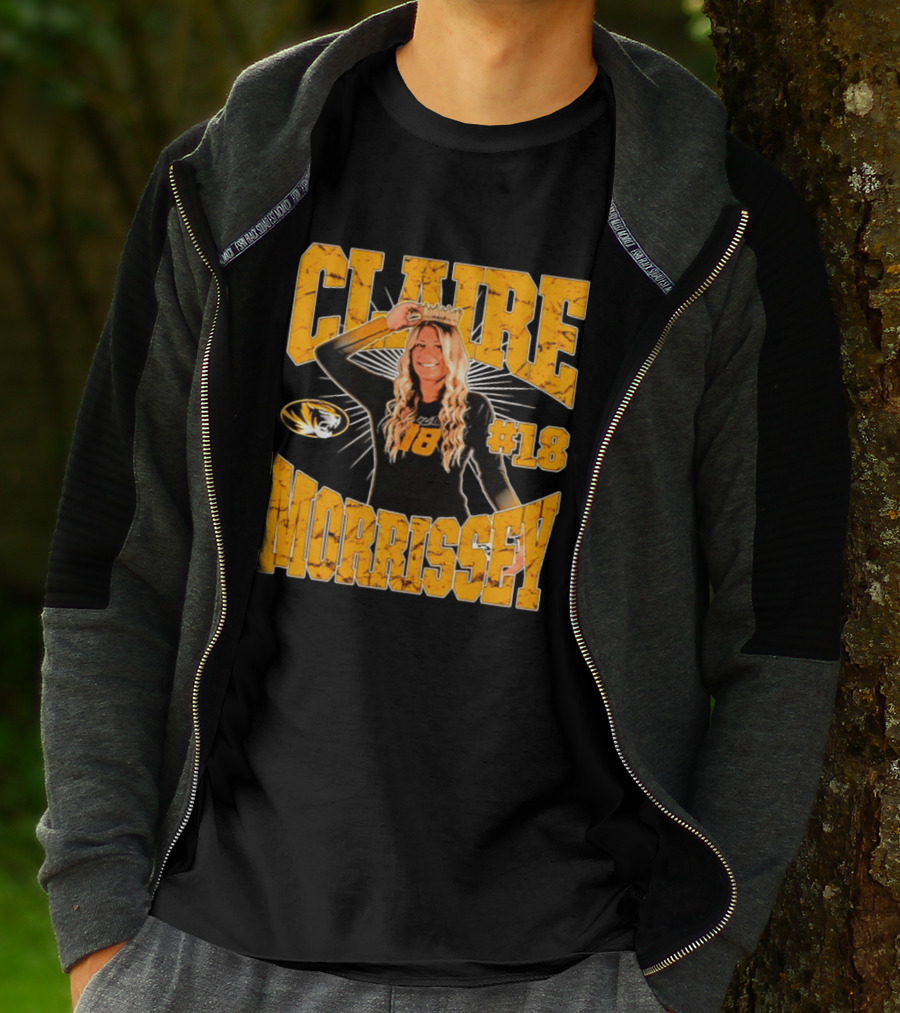 Claire Morrissey Missouri Tigers Volleyball #18 NCAA T-Shirt