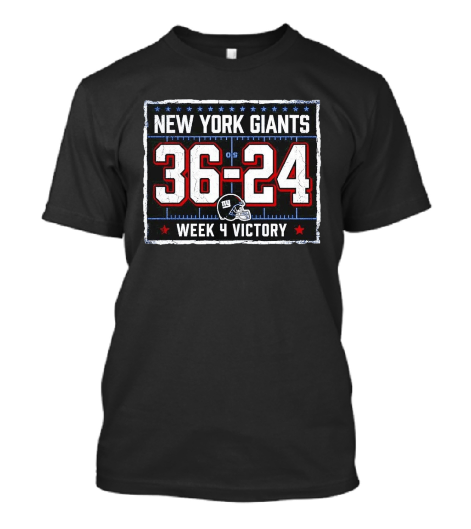 New York Giants 36 24 Week 4 Victory Football 2026 T-Shirt