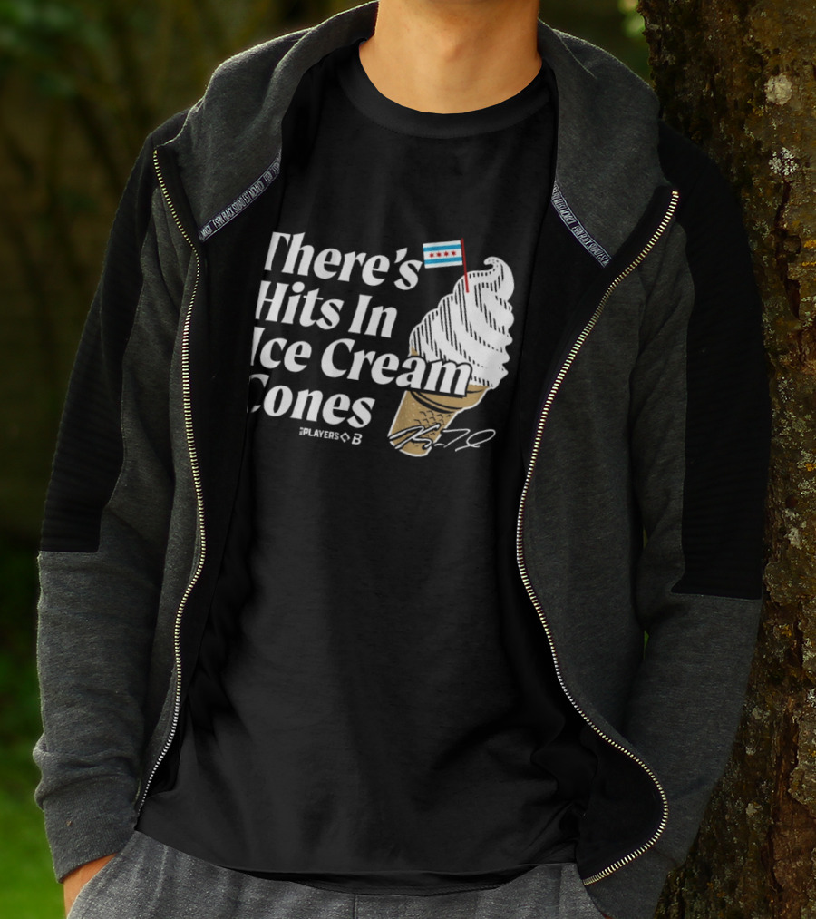 There's Hits In Ice Cream Cones Kyle Teel Player B Chicago Flag T-Shirt
