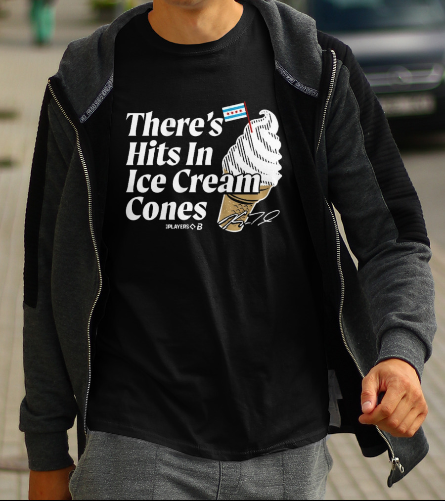 There's Hits In Ice Cream Cones Kyle Teel Player B Chicago Flag T-Shirt