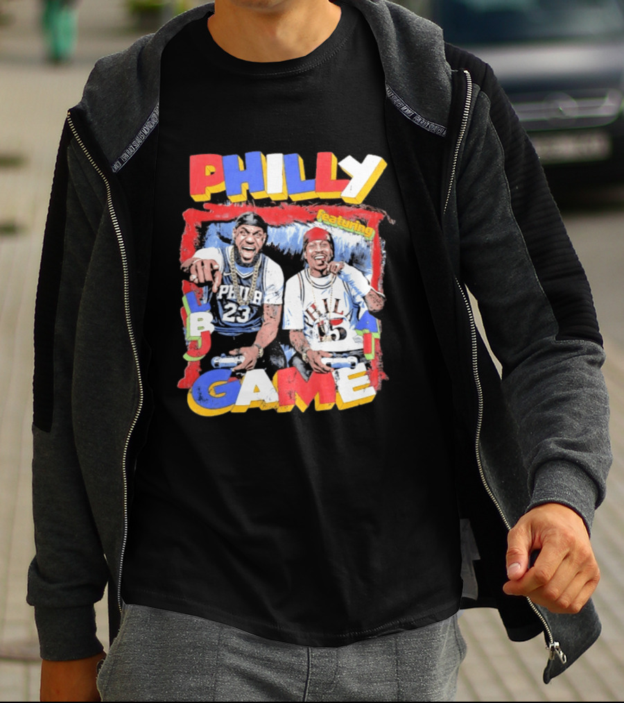 Philly Game Featuring AI And LBJ 23 15 T-Shirt
