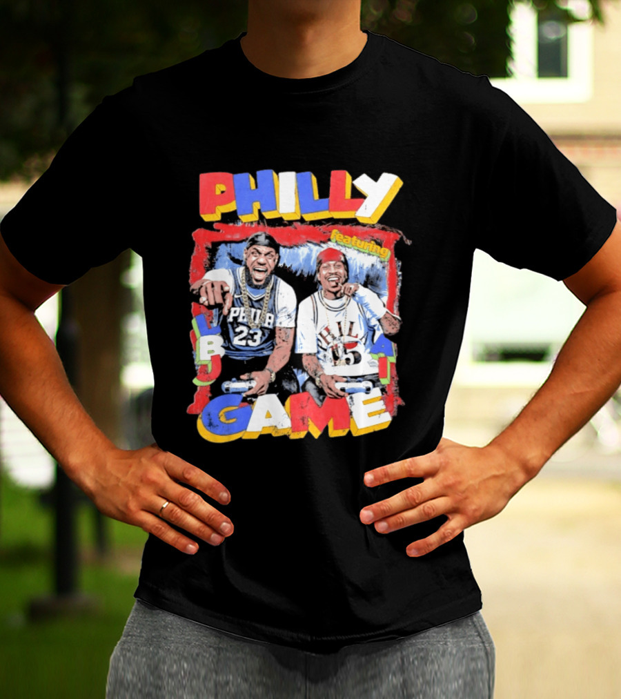 Philly Game Featuring AI And LBJ 23 15 T-Shirt