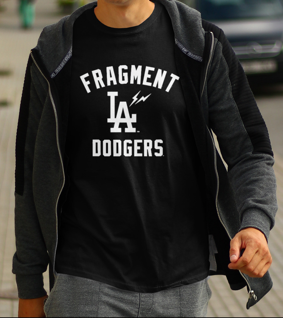 Fragment Los Angeles Dodgers Lightning Bolt Collaboration T-Shirt