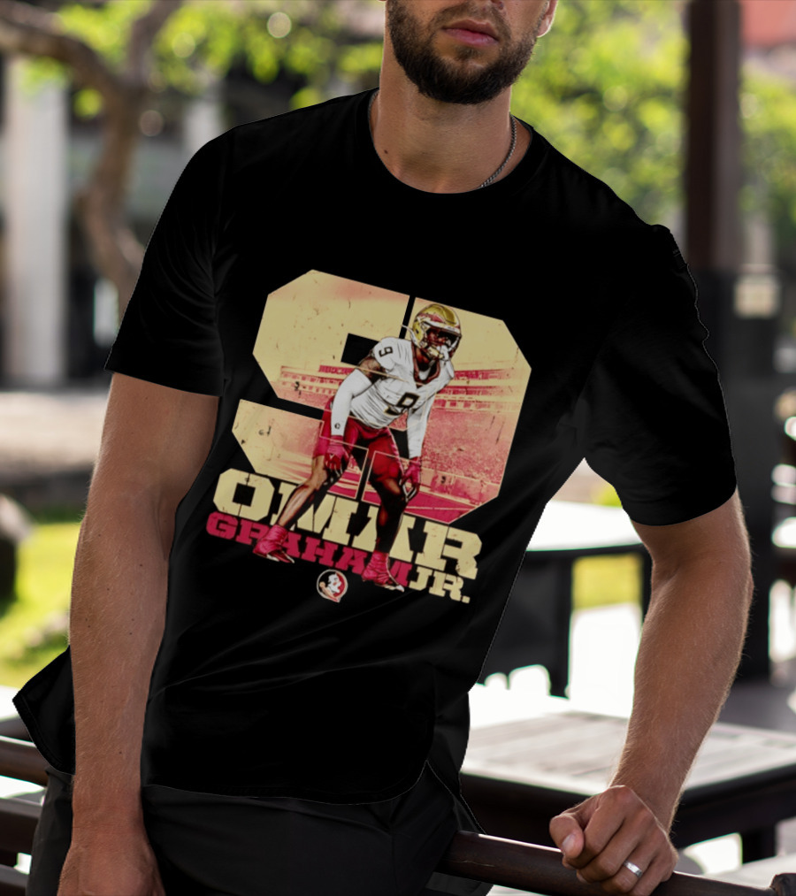 Omar Graham Jr Florida State Seminoles Football NCAA Number 9 T-Shirt