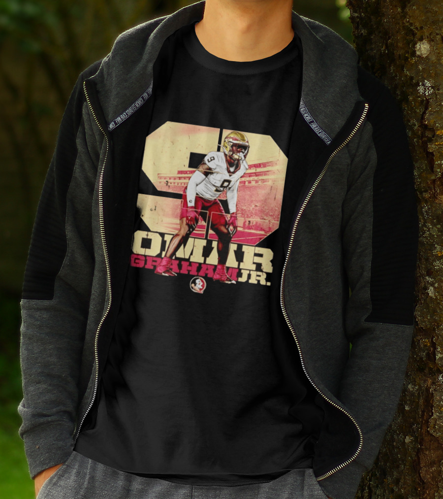 Omar Graham Jr Florida State Seminoles Football NCAA Number 9 T-Shirt