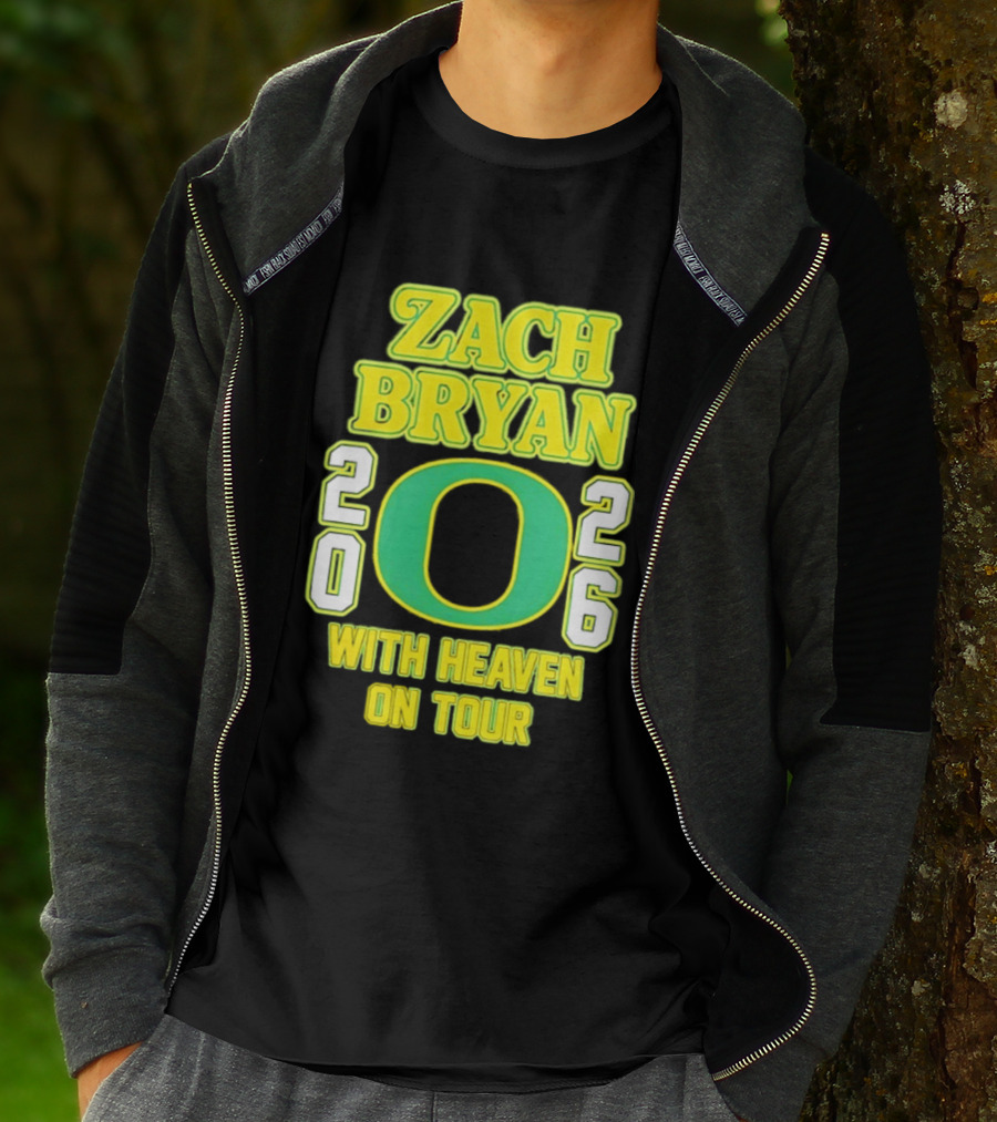 Zach Bryan Oregon 2026 With Heaven On Tour T-Shirt
