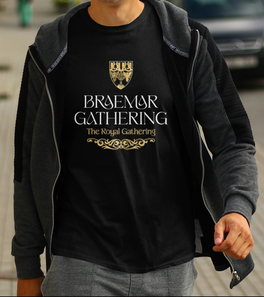 Braemar Gathering The Royal Gathering Burgundy T-Shirt